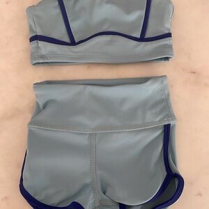 Blue Two-Piece Athletic Set